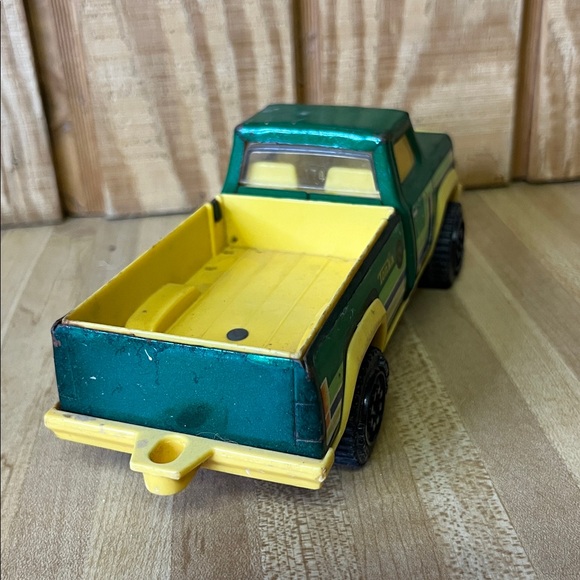 Vintage Tonka Green Yellow Pickup Truck Metal Toy Truck Original Sticker - Picture 5 of 6